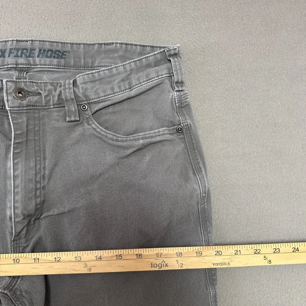 Duluth Flex Fire Hose Relaxed Fit 5 Pocket Pants Mens Sz 36x32 (32x30) Stretch